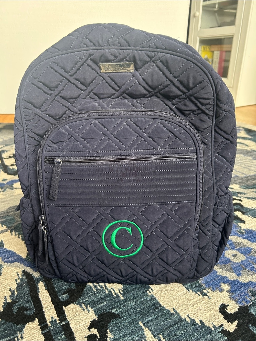 VERA BRADLEY Navy Blue Backpack